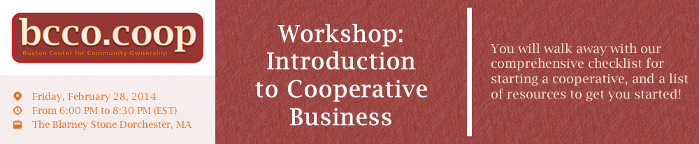 Workshop: Introduction to Cooperative Business