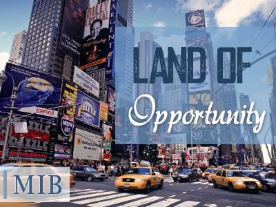 What better place to come than the USA, the “Land of Opportunity,” to learn English?